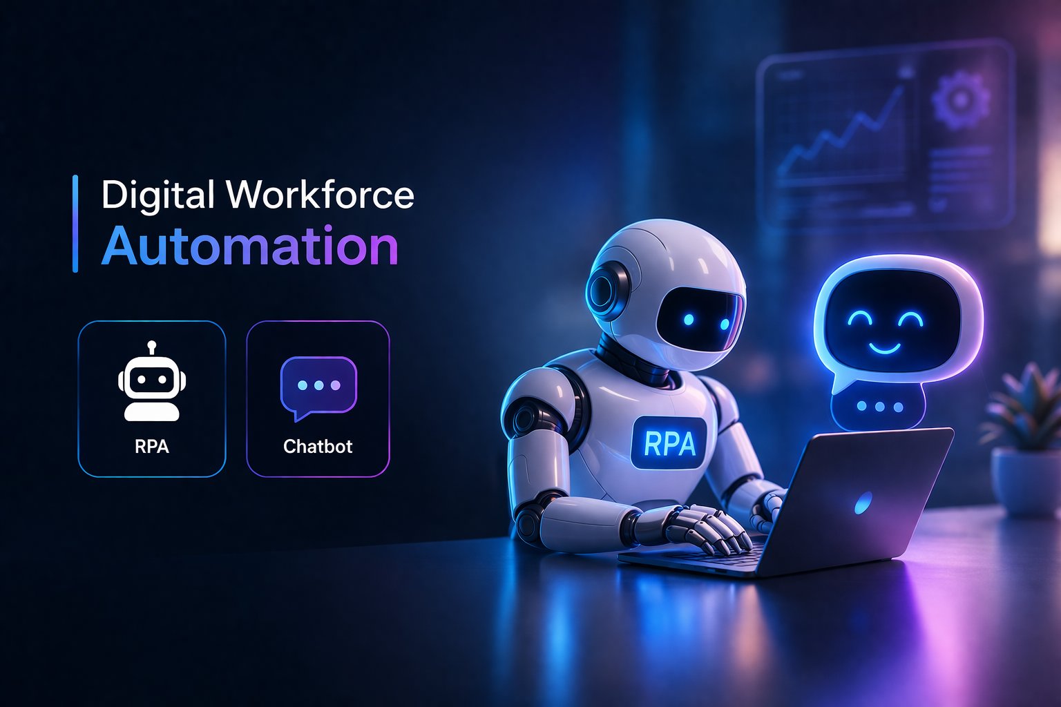 Digital workforce automation diagram